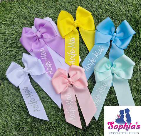Summer Mix Personalised Tails down Bows