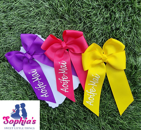 Sunshine Mix Personalised Tails down Bows