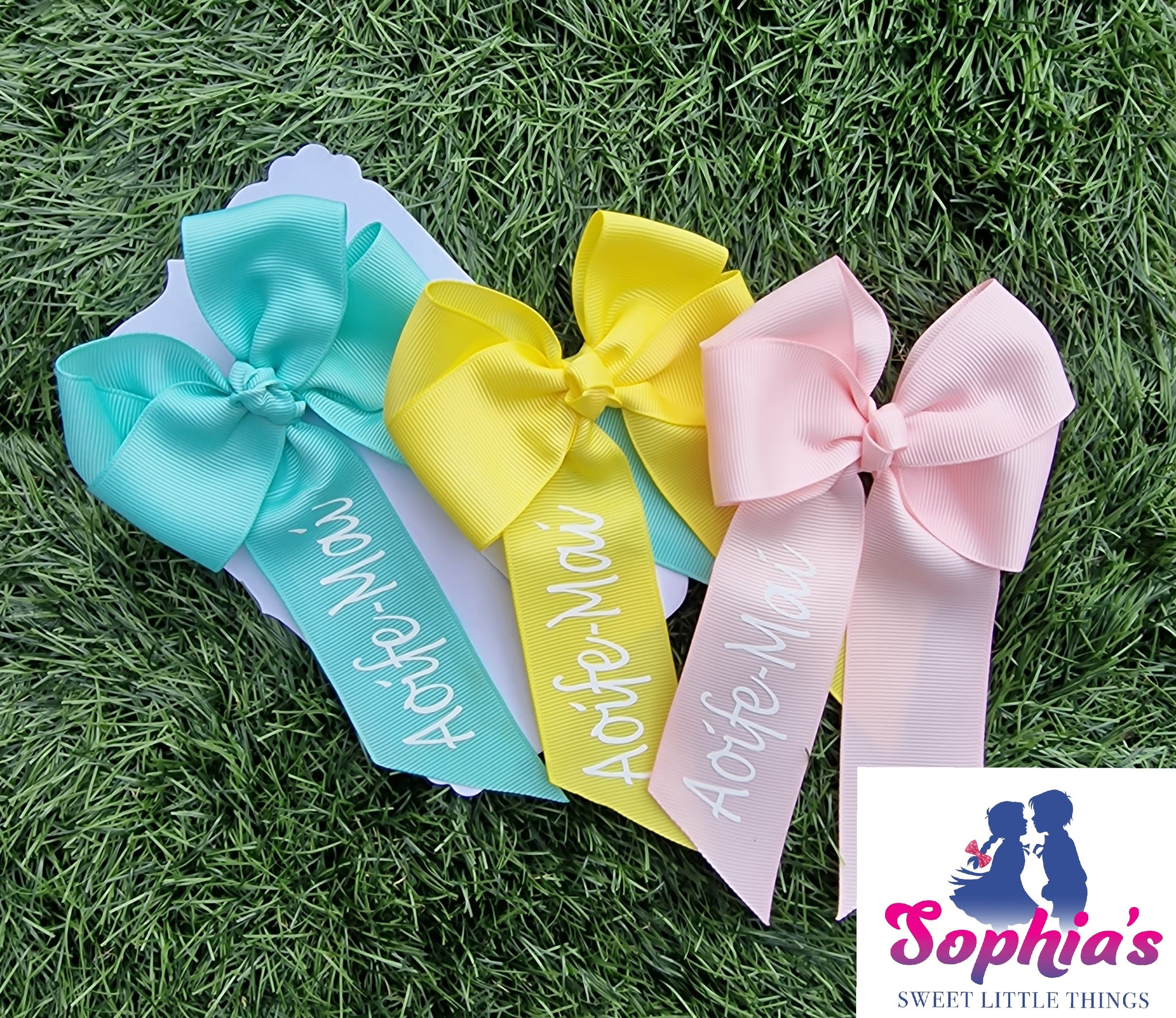 Dainty Mix Personalised Tails down Bows