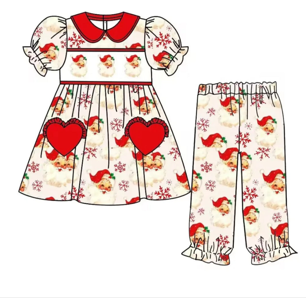 Christmas Santa Clause PJ set Sophia's Sweet Little Things