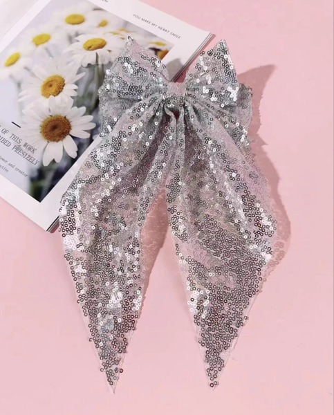 Sequin Oversized Hair Bow