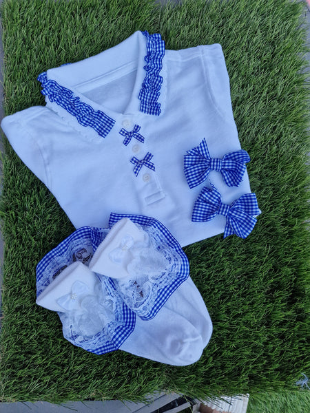 School 4-piece girls Gingham sets
