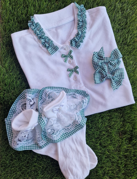 School 4-piece girls Gingham sets