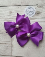 Purple Pinwheel Bows