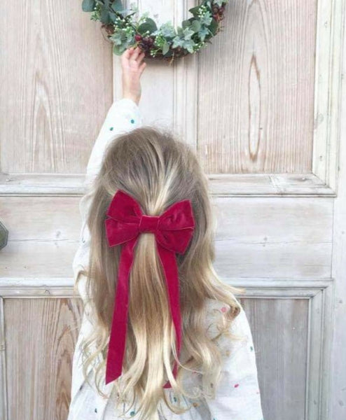 Long Tail Satin Hair Bows