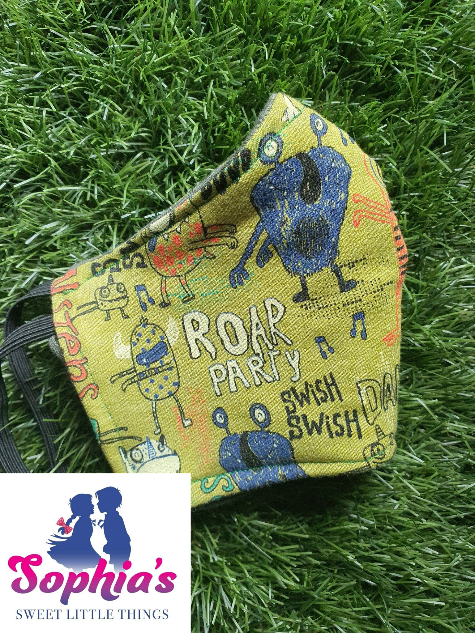 Boys Personalised Reversible And Reusable Face Mask