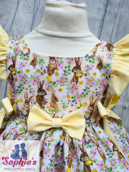 Exclusive "Violet" Easter Pinafore Dress