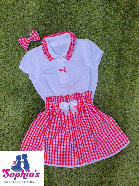 Gingham 3- Piece Set