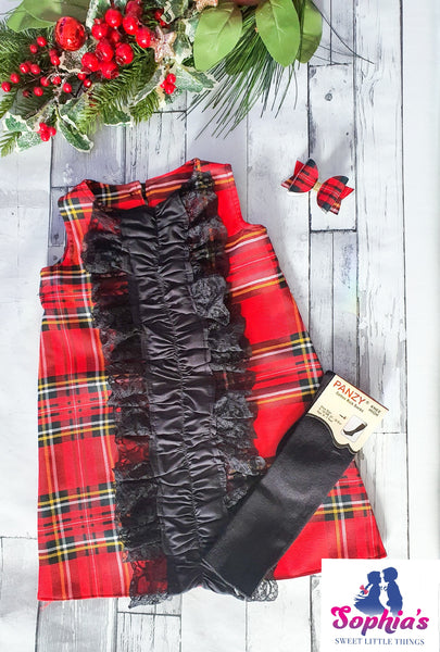 Baby Tartan A-Line Dress Set