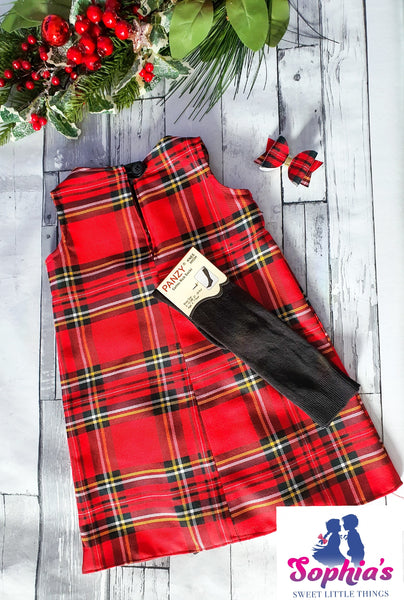 Baby Tartan A-Line Dress Set