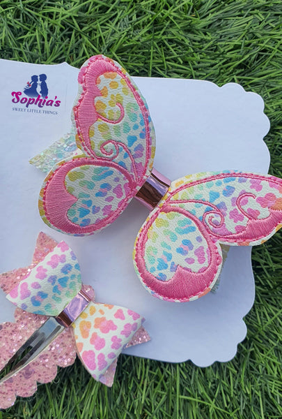 3D Embroidered Butterfly Set