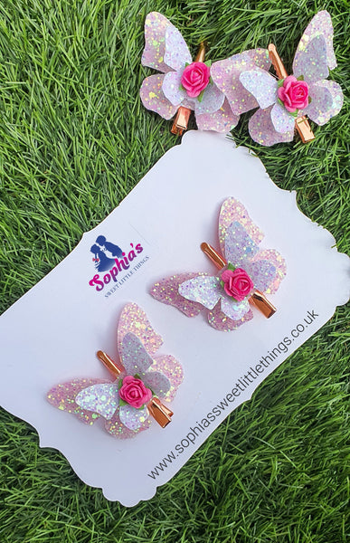 3D Butterfly Piggy Bows