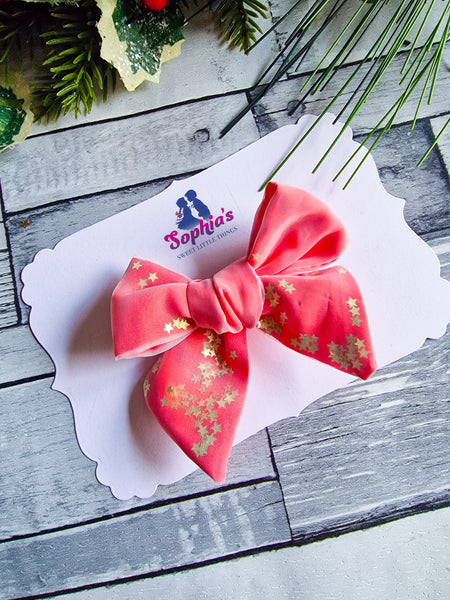 Shaker tie knot bows....My glittery stars move!!