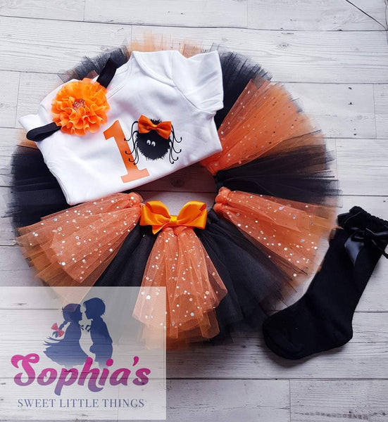 Spider Halloween Tutu Set