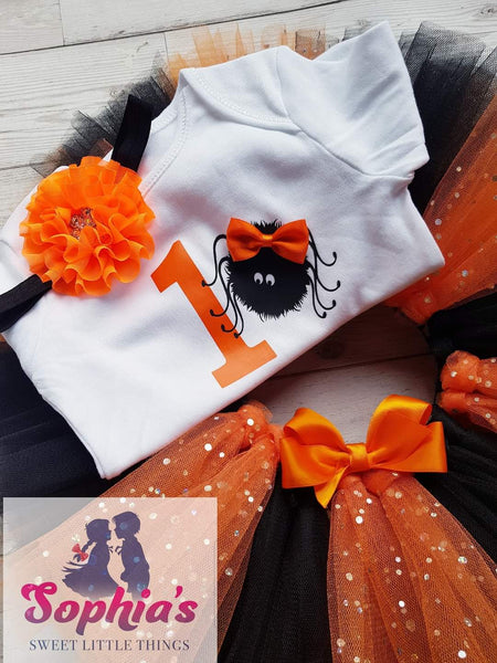Spider Halloween Tutu Set