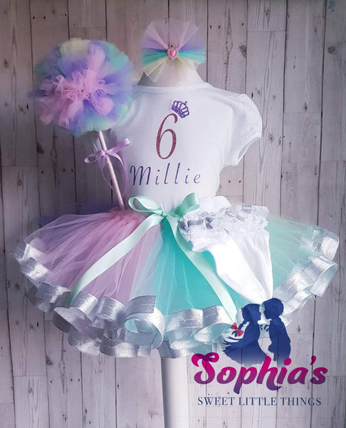Pastal Unicorn Inspired Cake Smash Outfit