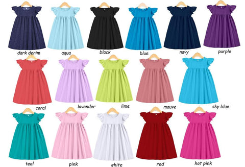 Flutter Sleeve Summer Dress (Pre-Order) Older Girls