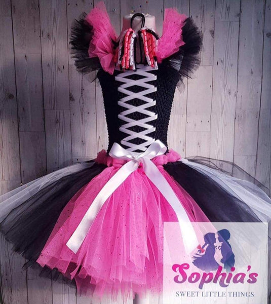 Pink/ Black tutu dress