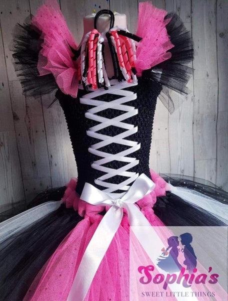 Pink/ Black tutu dress