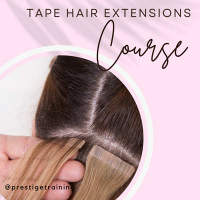 Hair extensions course- Single Method-Tape