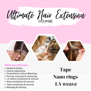 Hair extensions course- 3 Method course