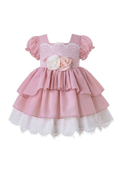 Yarn Dyed Square Collar Preppy Style Dress