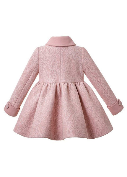 Winter Girls  Collar Button Coat