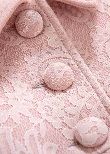 Winter Girls  Collar Button Coat