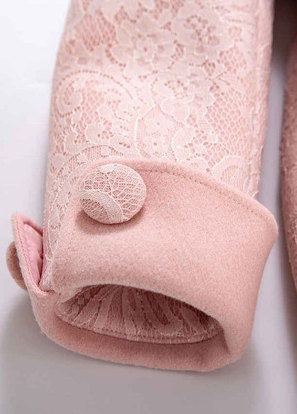 Winter Girls  Collar Button Coat
