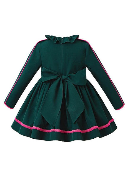 Girls Milatary Style Dress/ Headband